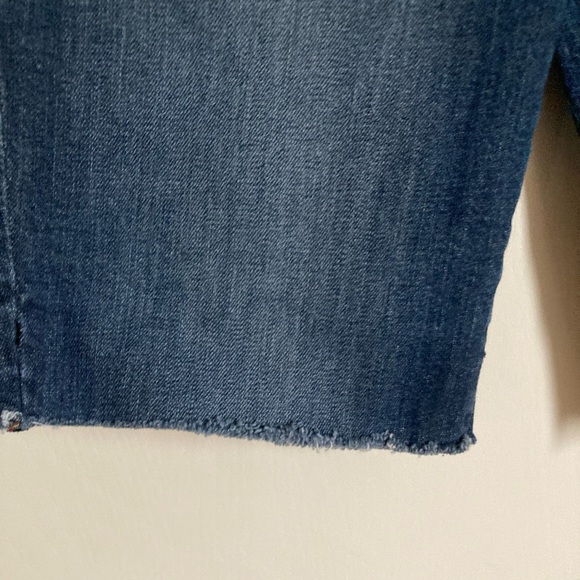 🌞Apt. 9 Dark Wash Distressed Cut Off Bermuda Shorts #Gy - Picture 6 of 7
